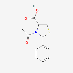 molecular formula C12H13NO3S B3031812 3-乙酰基-2-苯基-4-噻唑烷羧酸 CAS No. 72286-38-5