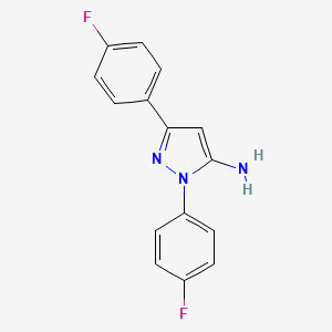 2,5-Bis(4-fluorophenyl)pyrazol-3-amine