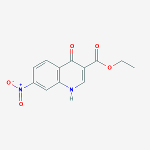 molecular formula C12H10N2O5 B3031815 4-羟基-7-硝基喹啉-3-羧酸乙酯 CAS No. 7248-88-6