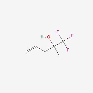 molecular formula C6H9F3O B3031831 4-Methyl-5,5,5-trifluoropent-1-en-4-ol CAS No. 73893-33-1