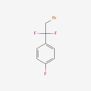 molecular formula C8H6BrF3 B3031844 1-(2-Bromo-1,1-difluoroethyl)-4-fluorobenzene CAS No. 762292-69-3