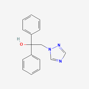molecular formula C16H15N3O B3031847 1H-1,2,4-Triazole-1-ethanol, alpha,alpha-diphenyl- CAS No. 76674-04-9