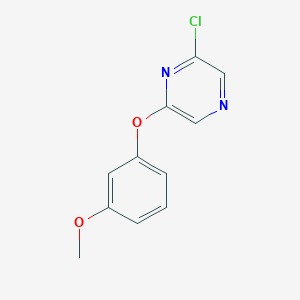 molecular formula C11H9ClN2O2 B3031854 2-Chloro-6-(3-methoxyphenoxy)pyrazine CAS No. 77782-71-9