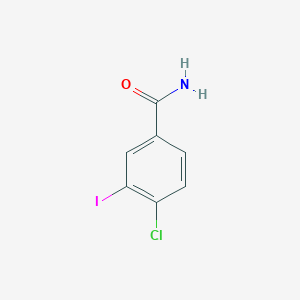 molecular formula C7H5ClINO B3031864 4-Chloro-3-iodobenzamide CAS No. 791137-24-1