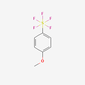 molecular formula C7H7F5OS B3031906 1-Methoxy-4-(pentafluorosulfanyl)benzene CAS No. 852469-75-1