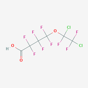 molecular formula C6HCl2F9O3 B3031920 4-(1,2-Dichloro-1,2,2-trifluoroethoxy)-2,2,3,3,4,4-hexafluorobutanoic acid CAS No. 86556-81-2
