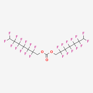 molecular formula C15H6F24O3 B3031921 双(2,2,3,3,4,4,5,5,6,6,7,7-十二氟庚基)碳酸酯 CAS No. 866-05-7