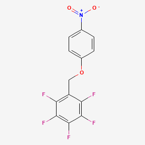 Benzene, 1,2,3,4,5-pentafluoro-6-((4-nitrophenoxy)methyl)-