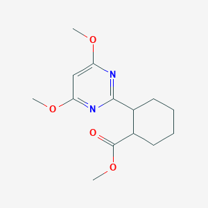molecular formula C14H20N2O4 B3031928 Methyl 2-(4,6-Dimethoxypyrimidin-2-yl)cyclohexanoate CAS No. 870083-40-2