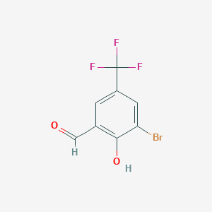 molecular formula C8H4BrF3O2 B3031942 3-Bromo-2-hydroxy-5-(trifluoromethyl)benzaldehyde CAS No. 886762-43-2