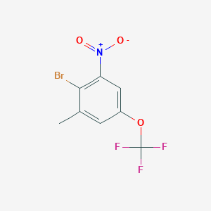 molecular formula C8H5BrF3NO3 B3031946 2-Bromo-1-methyl-3-nitro-5-(trifluoromethoxy)benzene CAS No. 887266-86-6