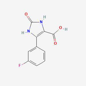 5-(3-fluorophenyl)-2-oxo-2,3-dihydro-1H-imidazole-4-carboxylic acid