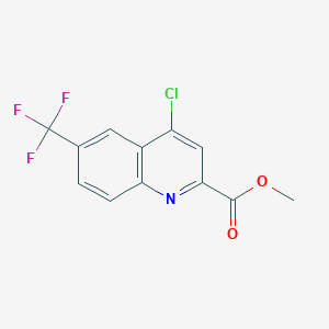molecular formula C12H7ClF3NO2 B3031951 Methyl 4-chloro-6-(trifluoromethyl)quinoline-2-carboxylate CAS No. 887267-67-6