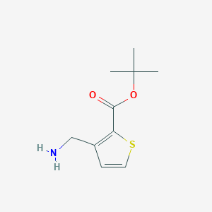 molecular formula C10H15NO2S B3031954 Tert-butyl 3-(aminomethyl)thiophene-2-carboxylate CAS No. 887594-90-3