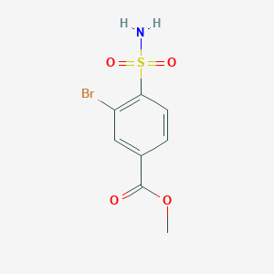 molecular formula C8H8BrNO4S B3031974 3-溴-4-磺酰基苯甲酸甲酯 CAS No. 89978-60-9