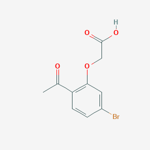 molecular formula C10H9BrO4 B3031980 2-(2-Acetyl-5-bromophenoxy)acetic acid CAS No. 90772-69-3