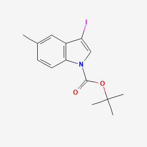 3-Iodo-5-methylindole-1-carboxylic acid tert-butyl ester