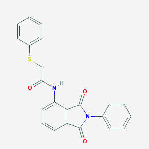 molecular formula C22H16N2O3S B303200 N-(1,3-dioxo-2-phenyl-2,3-dihydro-1H-isoindol-4-yl)-2-(phenylsulfanyl)acetamide 