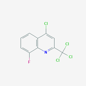 molecular formula C10H4Cl4FN B3032004 4-Chloro-8-fluoro-2-(trichloromethyl)quinoline CAS No. 927800-48-4