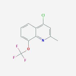molecular formula C11H7ClF3NO B3032005 4-Chloro-2-methyl-8-(trifluoromethoxy)quinoline CAS No. 927800-56-4