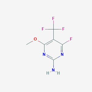 4-Fluoro-6-methoxy-5-(trifluoromethyl)pyrimidin-2-amine