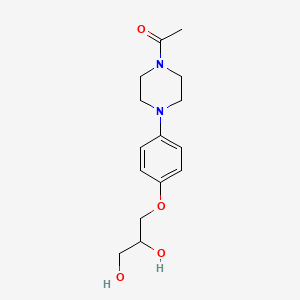 1-Acetyl-4-[4-(2,3-dihydroxypropoxy)phenyl]piperazine