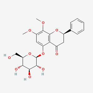 5-Hydroxy-7,8-dimethoxy (2R)-flavanone-5-o-beta-D-glucopyranoside