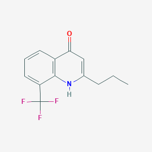 4-Hydroxy-2-propyl-8-trifluoromethylquinoline
