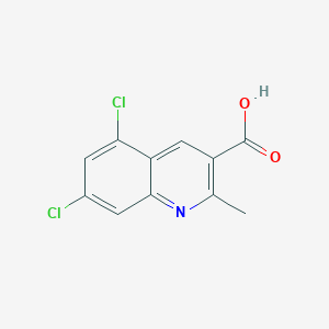molecular formula C11H7Cl2NO2 B3032029 5,7-Dichloro-2-methylquinoline-3-carboxylic acid CAS No. 948293-69-4