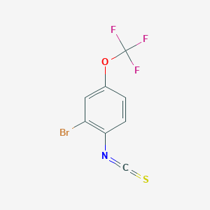 molecular formula C8H3BrF3NOS B3032030 2-Bromo-1-isothiocyanato-4-(trifluoromethoxy)benzene CAS No. 948294-38-0