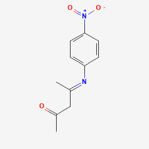 molecular formula C11H12N2O3 B3032047 2-Pentanone, 4-[(4-nitrophenyl)imino]- CAS No. 100060-84-2