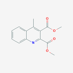 molecular formula C14H13NO4 B3032050 Dimethyl 4-methyl-2,3-quinolinedicarboxylate CAS No. 10037-31-7