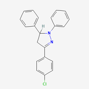 3-(4-chlorophenyl)-1,5-diphenyl-4,5-dihydro-1H-pyrazole