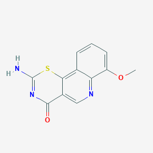 2-amino-7-methoxy-4H-[1,3]thiazino[5,6-c]quinolin-4-one