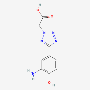 [5-(3-amino-4-hydroxyphenyl)-2H-tetrazol-2-yl]acetic acid