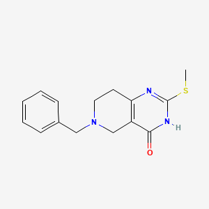 6-benzyl-2-(methylthio)-5,6,7,8-tetrahydropyrido[4,3-d]pyrimidin-4(3H)-one