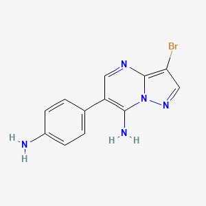 6-(4-Aminophenyl)-3-bromopyrazolo[1,5-a]pyrimidin-7-amine