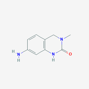 molecular formula C9H11N3O B3032091 7-Amino-3-methyl-3,4-dihydroquinazolin-2(1H)-one CAS No. 1042972-70-2