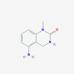 molecular formula C9H11N3O B3032092 5-amino-1-methyl-3,4-dihydroquinazolin-2(1H)-one CAS No. 1042973-83-0