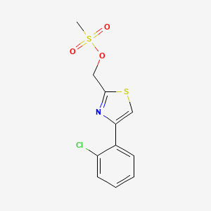 (4-(2-Chlorophenyl)thiazol-2-yl)methyl (methanesulfonate)