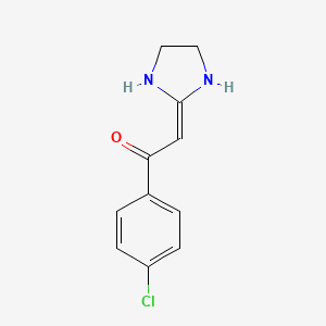 Ethanone, 1-(4-chlorophenyl)-2-(2-imidazolidinylidene)-