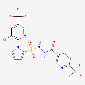 N'-({1-[3-chloro-5-(trifluoromethyl)pyridin-2-yl]-1H-pyrrol-2-yl}sulfonyl)-6-(trifluoromethyl)pyridine-3-carbohydrazide