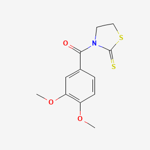2-Thiazolidinethione, 3-(3,4-dimethoxybenzoyl)-
