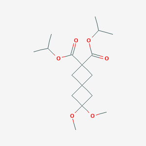 2,2-Bis(propan-2-yl) 6,6-dimethoxyspiro[3.3]heptane-2,2-dicarboxylate