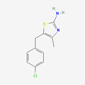 molecular formula C11H11ClN2S B3032137 5-(4-Chlorobenzyl)-4-methylthiazol-2-amine CAS No. 1149333-36-7