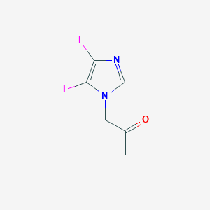 1-(4,5-diiodo-1H-imidazol-1-yl)propan-2-one