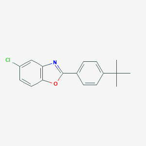 molecular formula C17H16ClNO B303218 2-(4-Tert-butylphenyl)-5-chloro-1,3-benzoxazole 