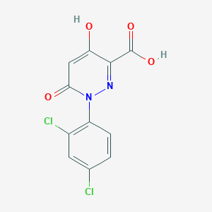 1-(2,4-Dichlorophenyl)-4-hydroxy-6-oxo-1,6-dihydropyridazine-3-carboxylic acid