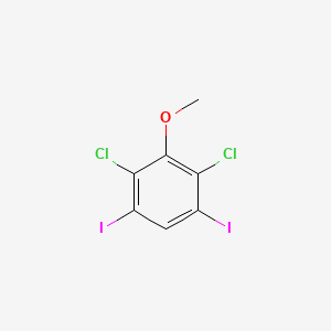 molecular formula C7H4Cl2I2O B3032190 2,4-二氯-1,5-二碘-3-甲氧基苯 CAS No. 1221589-80-5