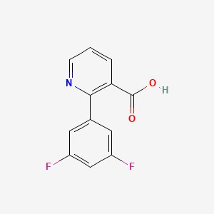 molecular formula C12H7F2NO2 B3032192 2-(3,5-Difluorophenyl)nicotinic acid CAS No. 1225477-61-1